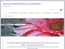 Tablet Screenshot of meditationcolorado.org